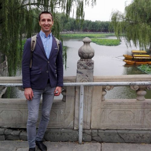 Profesor al Universității din Pitești, predă limba română studenților chinezi de la Universitatea de Studii Internaționale din Beijing